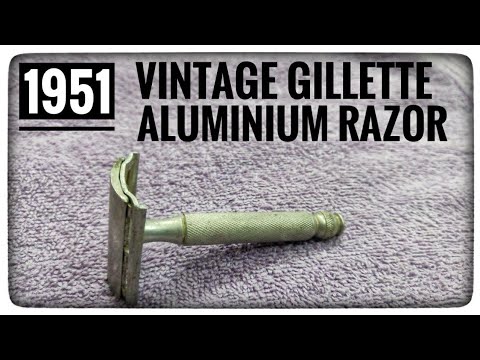 Classic Shave with Vintage Gillette Aluminium Tech Razor
