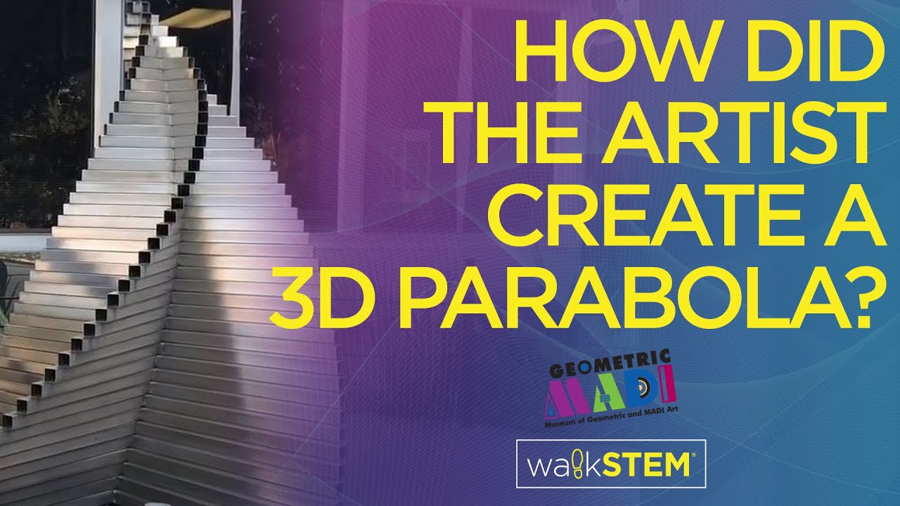 How Did the Artist Make a 3D Parabolic Curve?
