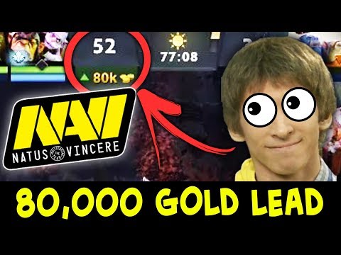 80,000 gold lead 10-SLOTTED carries — Secret.Dendi vs NaVi