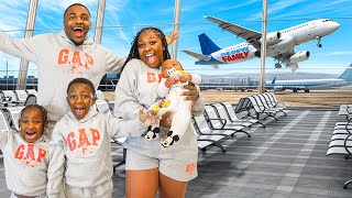 OUR FIRST TIME FLYING AS A FAMILY OF 5! *NOT EASY*