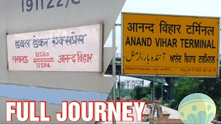 Delhi To Lucknow : FULL JOURNEY : 12584  Lucknow Ac Double Decker Express .