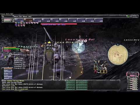 FFXI - Redmage tanks and fights a level 133 monster.