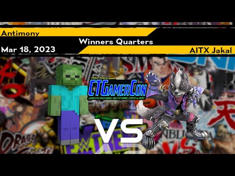 CT Gamercon 6 Winners Quarters - Antimony (Steve) vs Jakal (Wolf) - SSBU Ultimate Tournament