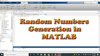 how to generate random numbers in matlab | create random number in matlab