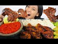 MUKBANG AYAM BAKAR MADU PAKE SAMBEL SECOBEK PARAH PEDES BANGET GAK KUAT