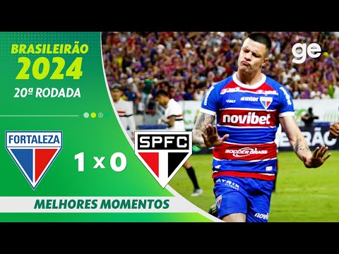 Gols e lances de Fortaleza x São Paulo