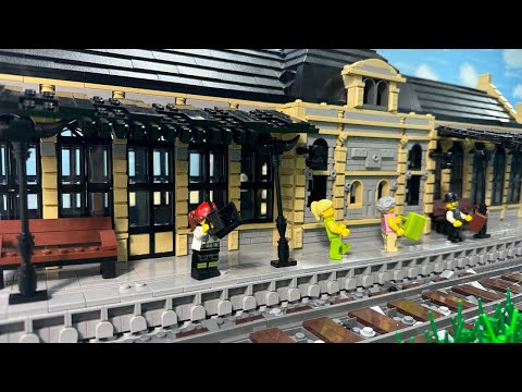 Der Bahnhof  steht - Bau einer Lego & Klemmbaustein Stadt Folge 3