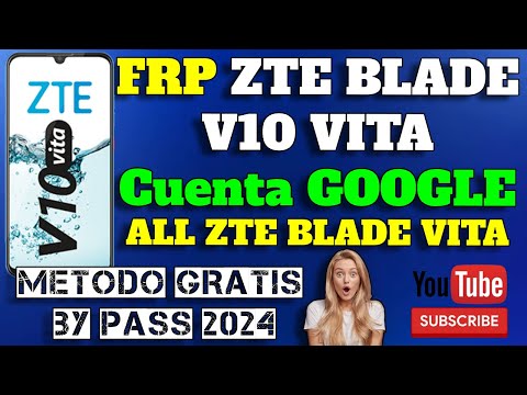 Quitar Cuenta Google Zte Blade V10 Vita en 5 MINUTOS 🔥🔥 GRATIS 2024