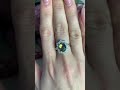 Серебряное кольцо с мистик топазом 2.585ct