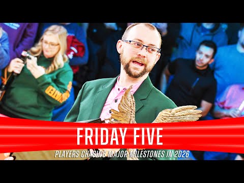 Friday Five (or six) - Players one win away from major milestones in 2026