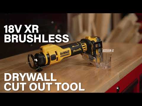 Фрезер аккумуляторный для вырезания гипсокартона DeWALT DCE555N Фрезер аккумуляторный для вырезания гипсокартона DeWALT DCE555N