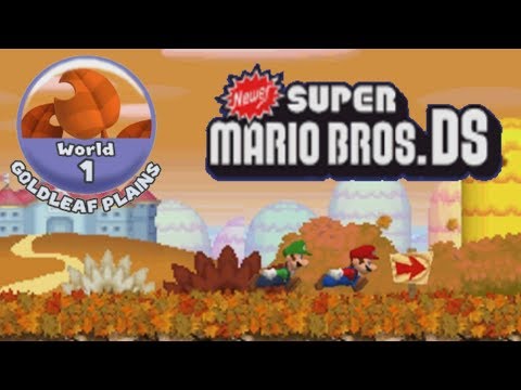 Newer Super Mario Bros. DS - World 1 - Goldleaf Plains