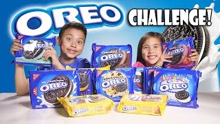 OREO CHALLENGE!!! The Blindfold Cookie Tasting Game Show!