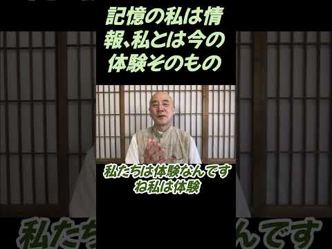 仏教学科 記憶の私は情報、私とは今の体験です#切り抜き＃ヨガ＃健康#仏教＃瞑想＃マインドフルネス＃影山教俊＃回復