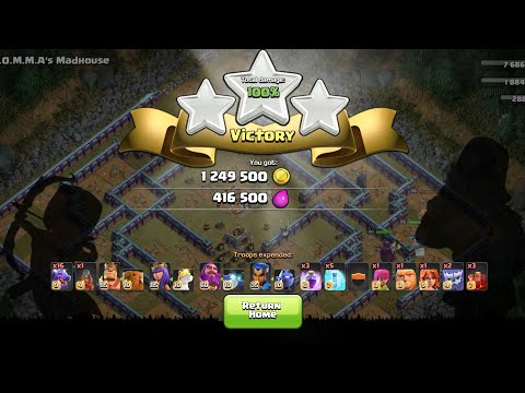 3 star M.O.M.M.A.'S Madhouse single player(Clash of Clans)