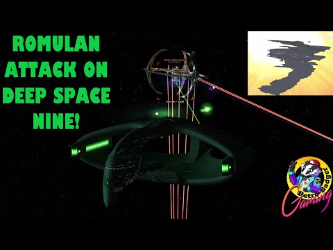 ROMULANS ATTACK DEEP SPACE NINE | Star Trek Ship Battles | Reman Scimitar | Star Trek Nemesis |