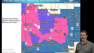 Video Weather Briefing - February 17, 2018  4 pm