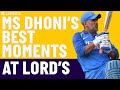The Best Of MS Dhoni At Lord S England V India Lord S