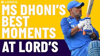The Best of MS Dhoni at Lord's! | England v India | Lord's