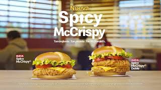 McDonald Nueva Spicy McCrispy®, tan crujiente, tan picante anuncio