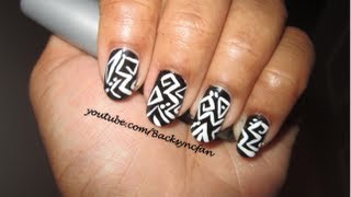 EASY TRIBAL NAILS