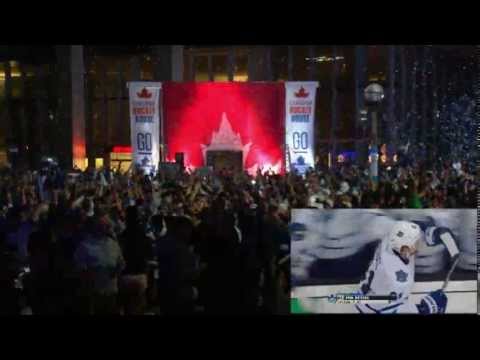 Downtown Toronto Celebrates Kessel's Goal (R1G2) - May/4/2013