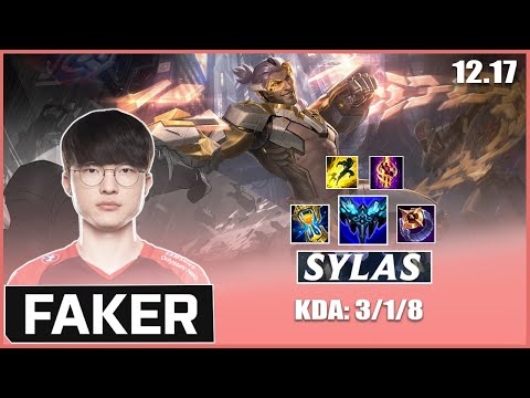 FAKER TRYHARD SYLAS BEFORE WORLDS 2022 | PATCH 12.17 - LoL Pro Replays