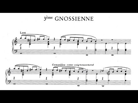 Erik Satie ~1890~ Gnossienne n°3
