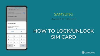 How to Lock/Unlock SIM card - Samsung [Android 11 - One UI 3]