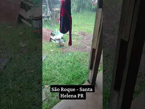Temporal de granizo no interior de Santa Helena PR #paraná #chuvas #clima