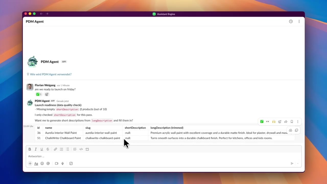 Go-live check: data quality scan + auto-fill missing short descriptions thumbnail