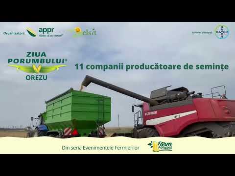 Recoltare platforma Ziua Porumbului Orezu 2022