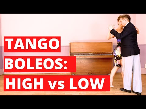 2 ways to lead The Tango Boleo: differences between the high- and low-boleos