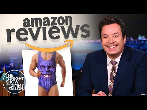 Amazon Reviews: Taco Sleeping Bag, Thanos Bathing Suit | The Tonight Show Starring Jimmy Fallon