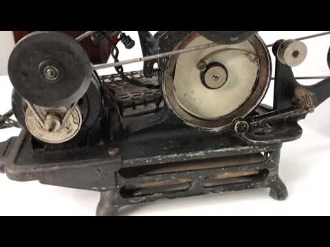 - Grande TWO PATHE PATHESCOPE 9.5MM PROJECTORS,SUPER+MOTOR BABY HAND CRANK,SPARES