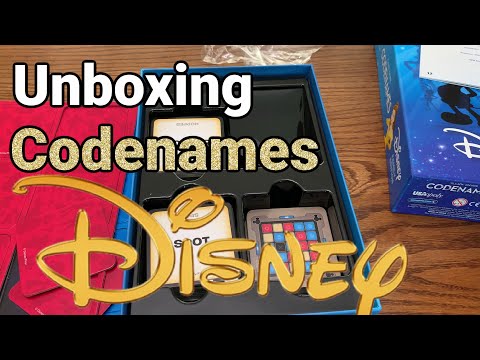Unboxing CODENAMES: Disney Family Edition Party Game