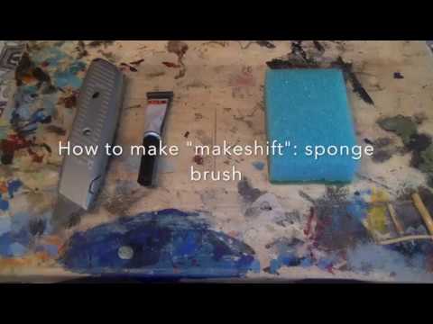 How to: Making make-shift SPONGE BRUSH