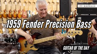 Video thumbnail for Fender 1959 Precision Bass Sunburst | Guitar of the Day - RARE BASS!!! by Normans Rare Guitars