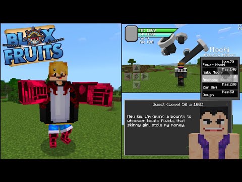 Bloxfruit Addon/Mods For Minecraft PE! | One Piece WG 2.0 (1.19+)