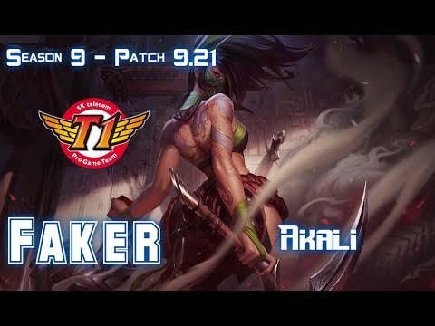 SKT T1 Faker AKALI vs SYNDRA Mid - Patch 9.21 EUW Ranked