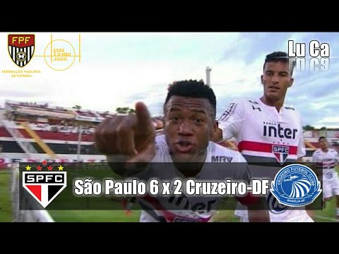 São Paulo 6 x 2 Cruzeiro-DF - Melhores Momentos - Gols - Copa SP De Futebol JR  ( HD )