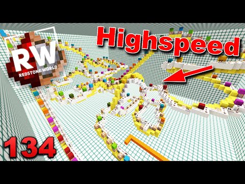 Und FERTIG! HIGHSPEED ACHTERBAHN in Minecraft läuft! - RW Freizeitpark #134