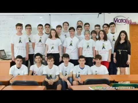Proiectul Viaţa fără violenţă - campanie elevi - Liceul Teoretic Dante Alighieri