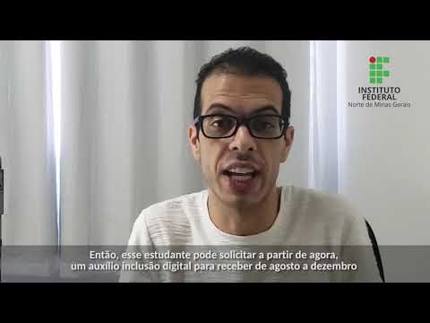 Auxílio inclusão digital para alunos do IFNMG
