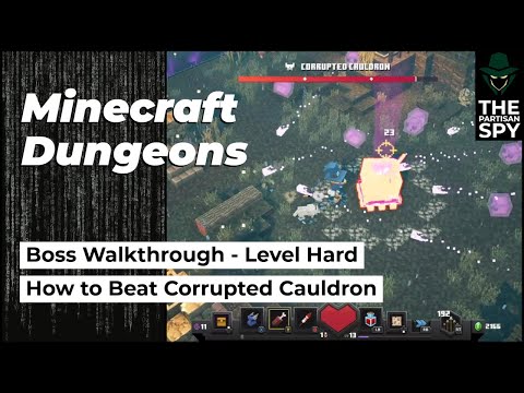 How to Beat the Corrupted Cauldron Boss | Soggy Swamp Mission | Minecraft Dungeons Walkthrough
