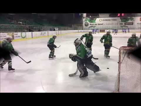 U-14 DP 8.10.2017 HK Olimpija - HK Triglav 11:1, ogrevanje pred tekmo