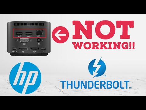 hp docking station not working