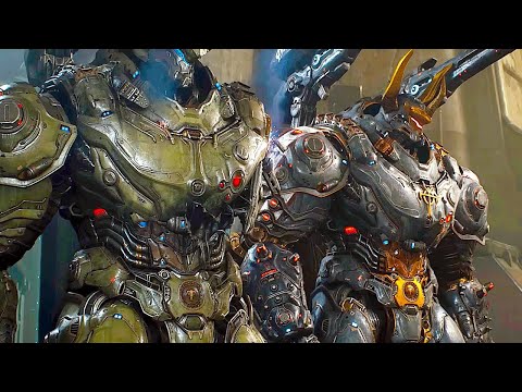 Atlan Mech Army Battle Scene - Doom The Dark Ages
