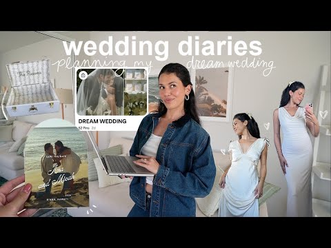 Wedding Diaries 🕊️ plan my dream wedding with me, save the dates, + bridal haul