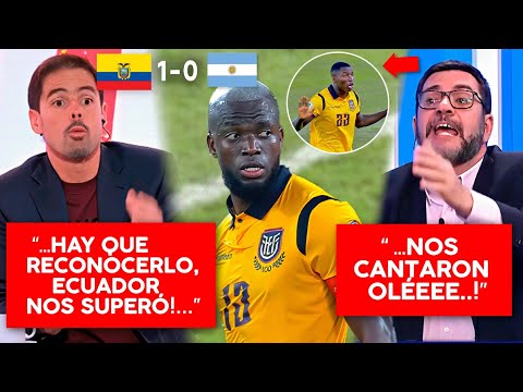prensa ARGENTINA EN SHOCK con ECUADOR! "NOS SUPERARON", "LO DE CAICEDO NO ERA ROJA!" EC 1 - ARG 0